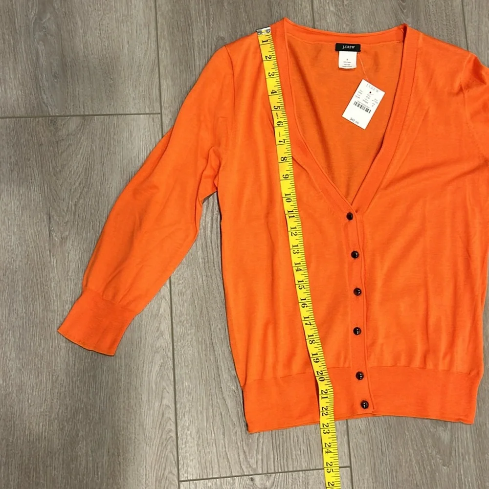 J. CREW Orange Lightweight Top Size Small NWT - Picture 7 of 8